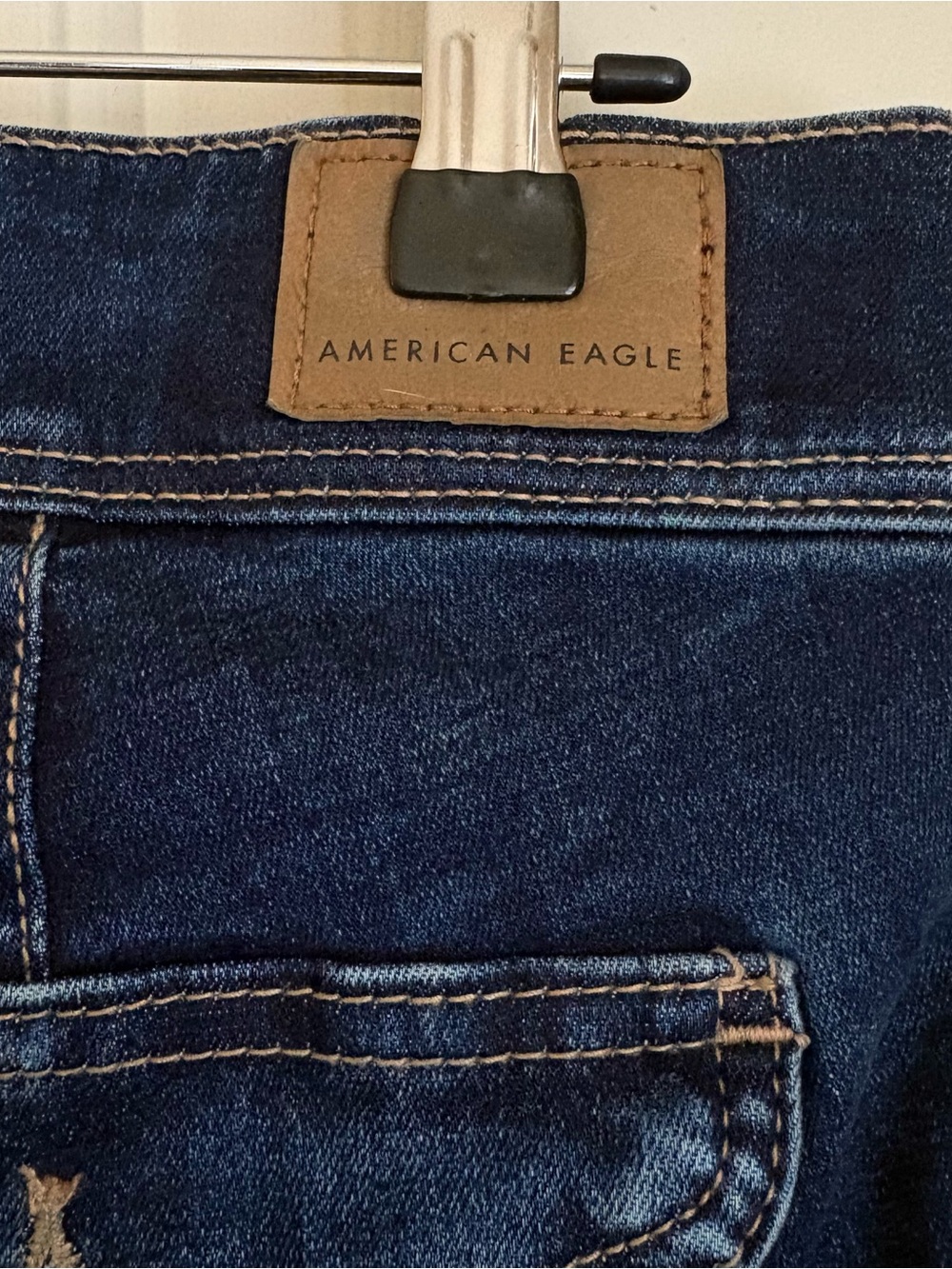 AR Dark Wash Bootcut Kick Flare Stretch Jeans Retro Y2K Indie Sleaze10 Short - Picture 8 of 13